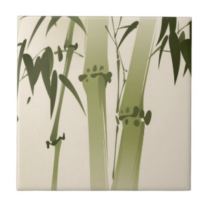 Orientalische Artmalerei, Bambusniederlassungen 2 Fliese