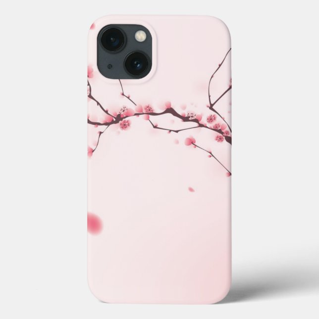 Orientalische Artmalerei, Kirschblüte Case-Mate iPhone Hülle (Rückseite)