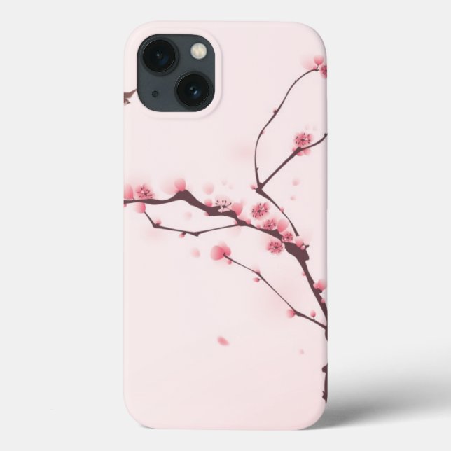 Orientalische Artmalerei, Kirschblüte Case-Mate iPhone Hülle (Rückseite)