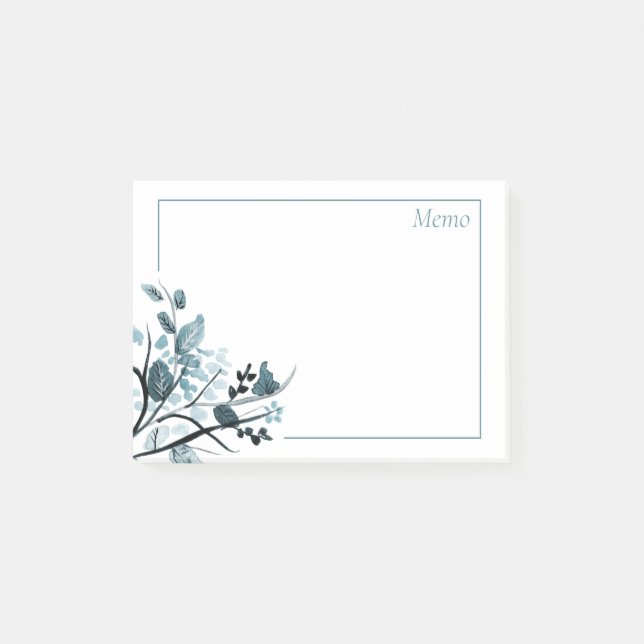 Orientalische Blüte Post-it Klebezettel (Vorderseite)