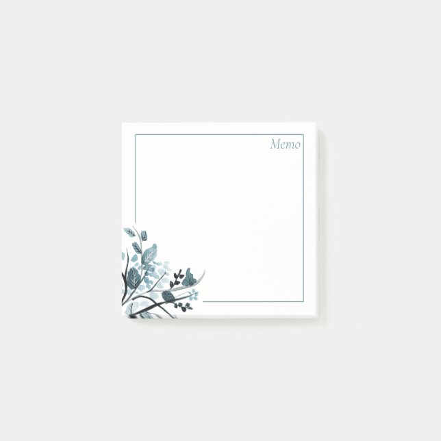 Orientalische Blüte Post-it Klebezettel (Vorderseite)