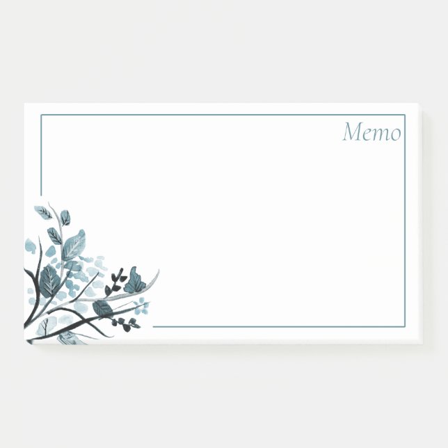 Orientalische Blüte Post-it Klebezettel (Vorderseite)