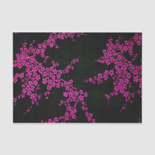 Orientalische Blüten der japanischen Kirsche Seidenpapier