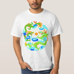 Orientalische Drachen/chinesische Drachen (Version T-Shirt