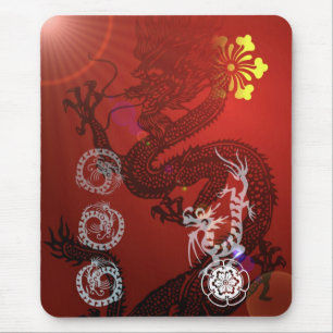 Orientalische Drachen Mousepad