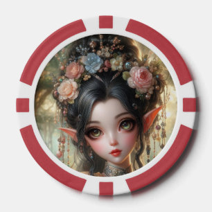 Orientalische Elfen-Spielkarten Pokerchips