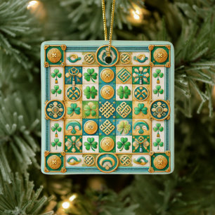 Orientalische Glücksschmuck Keramikornament