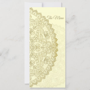 Orientalische Hochzeit - Menükarte