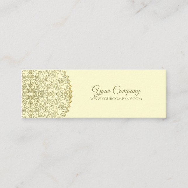 Orientalische Hochzeit - Preis für Waren Mini Visitenkarte (Vorderseite)