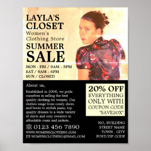 Orientalische Kleidung, Bekleidungsartikelwerbung  Poster