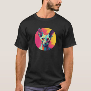 Orientalische Kurzzeitkatze Farbenfrohe Liebe Cats T-Shirt