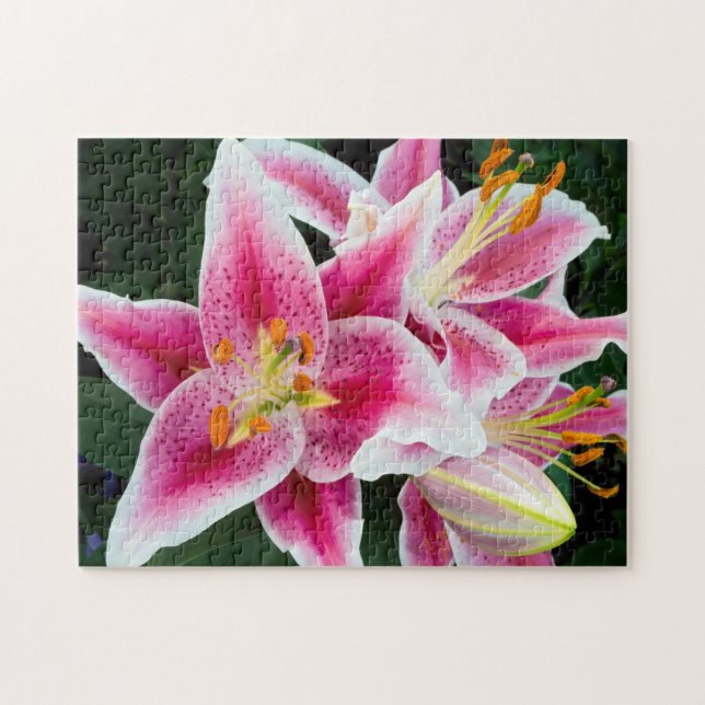 Orientalische Lilie im Vollblut Puzzle (Horizontal)
