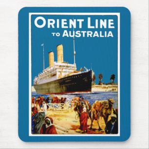 Orientalische Linie nach Australien Mousepad