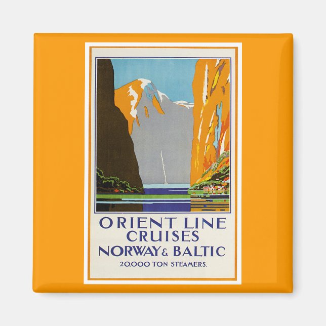 Orientalische Linienflüge Norwegen und Ostsee Vint Magnet (Vorne)
