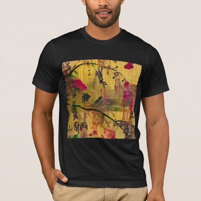 Orientalische Malerei. Japanische Art T-Shirt (Vorderseite)