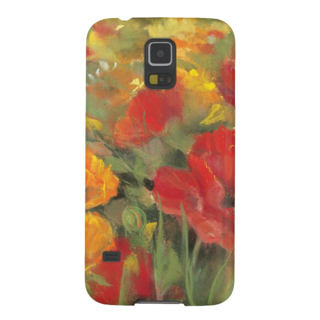 Orientalische Mohnblumen-Feld Case-Mate Samsung Galaxy Hülle (Rückseite)