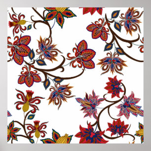 Orientalische Motive. Nahtloses Muster mit schönem Poster