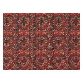 Orientalische Teppichkonstruktion in dunkelrot Tischdecke