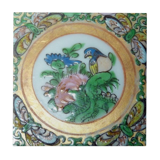 Orientalische Vintage Ausrüstungsbeschreibung Fliese (Vorderseite)