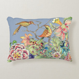 Orientalische Vögel im Blumengarten Chinoiserie B Dekokissen