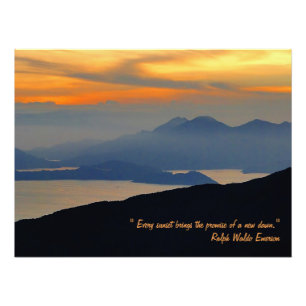 Orientalischer Abend Nebelposter Fotodruck