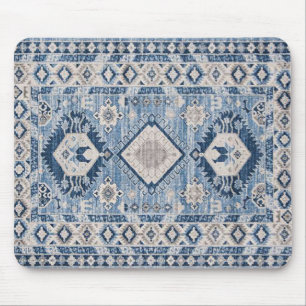 Orientalischer Antik-Blau-Kilim-Teppich Mousepad