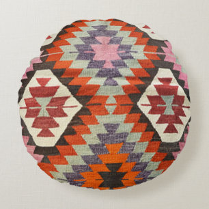 Orientalischer Antik Persischer Türkischer Kilim T Rundes Kissen