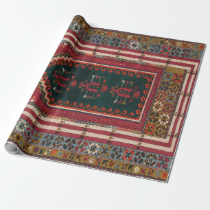 Orientalischer Antiker Kilim-Teppich   Geschenkpapier