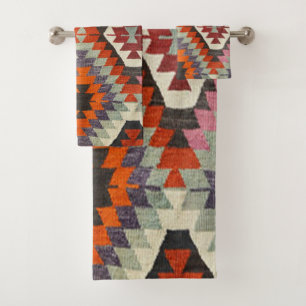 Orientalischer Antiker Persischer Türkischer Kilim Badhandtuch Set