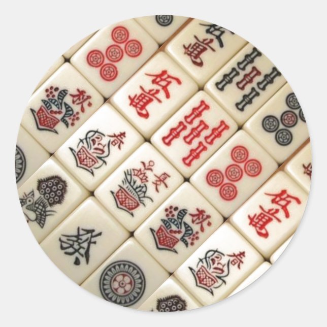Orientalischer Ausdruck Runder Aufkleber (Vorderseite)