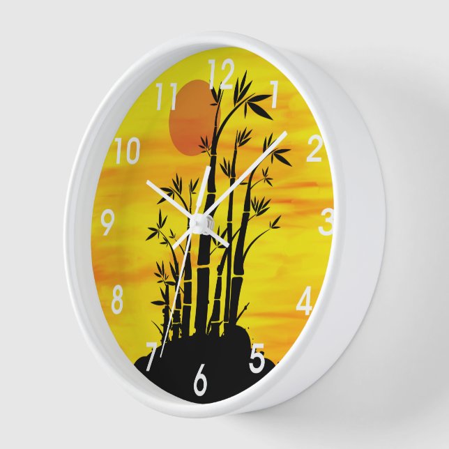 Orientalischer Bambus Uhr (Winkel)