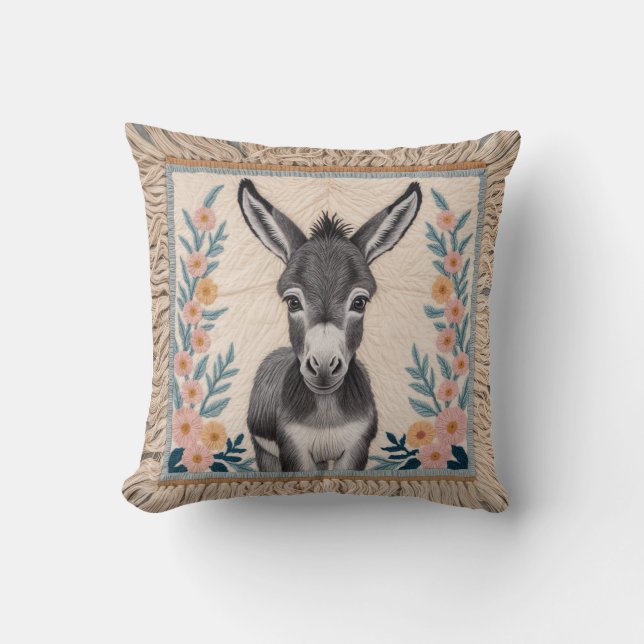 Orientalischer Charme: Donkey Kilim Pillow Kissen (Vorderseite)