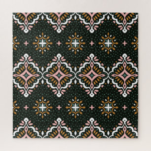 Orientalischer Damast: Talavera Vintage-Eleganz Puzzle