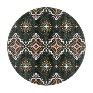 Orientalischer Damast: Talavera Vintage-Eleganz Schneidebrett