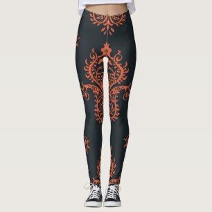 Orientalischer Damast: Vintages mediterranes Muste Leggings
