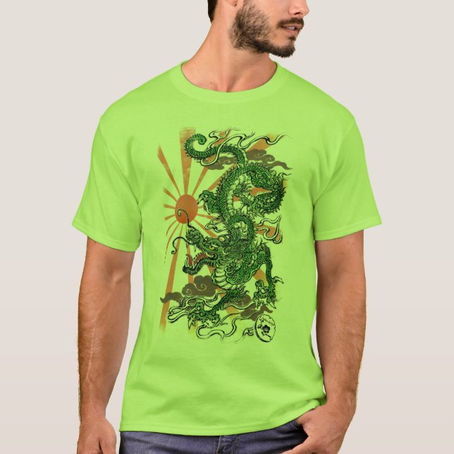 Orientalischer Drache T-Shirt (Vorderseite)