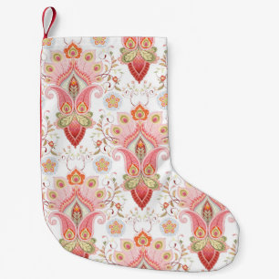 Orientalischer Flair: Damaszener-Pfau-Paisley Kleiner Weihnachtsstrumpf