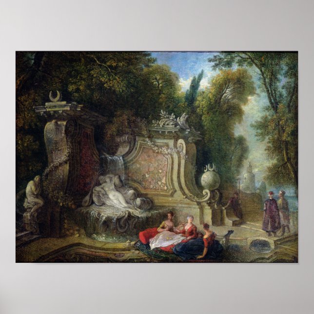 Orientalischer Garten Poster (Vorne)