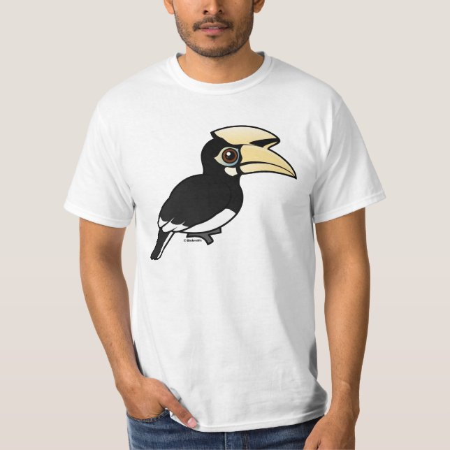 Orientalischer gescheckter Hornbill T-Shirt (Vorderseite)
