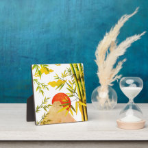 Orientalischer japanischer Aufstieg mit Bambus