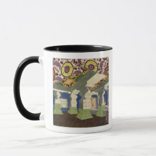 Orientalischer Landschafts-Entwurf (Farbelitho) 2 Tasse