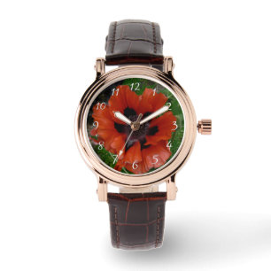 Orientalischer Mohn Armbanduhr