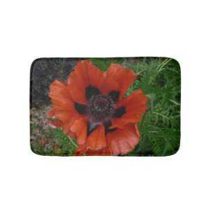 Orientalischer Mohn Badematte