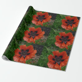 Orientalischer Mohn Geschenkpapier
