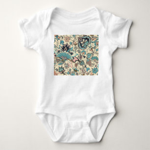 Orientalischer Paisley: Stilisierte Textileleganz. Baby Strampler