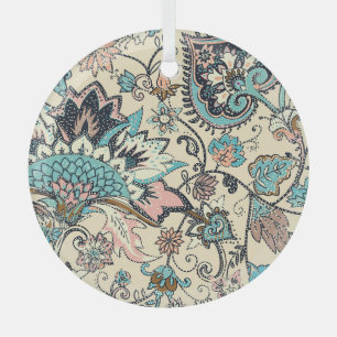 Orientalischer Paisley: Stilisierte Textileleganz. Ornament Aus Glas