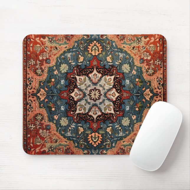 Orientalischer Perserteppich Schneeflocke Mousepad (Mit Mouse)