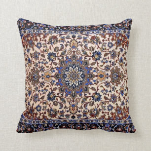 Orientalischer Persischer Türkischer Blauer Teppic Kissen
