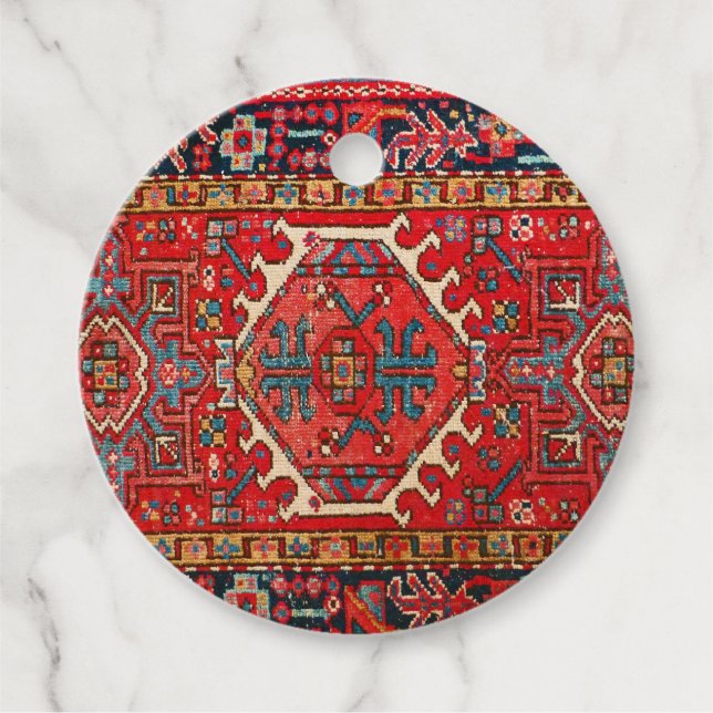 Orientalischer Rubel Personalisiert Geschenkanhänger (Vorderseite)