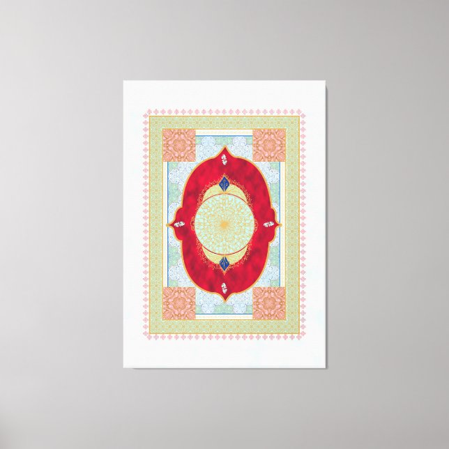 Orientalischer Rug - Canvas Print Leinwanddruck (Vorderseite)
